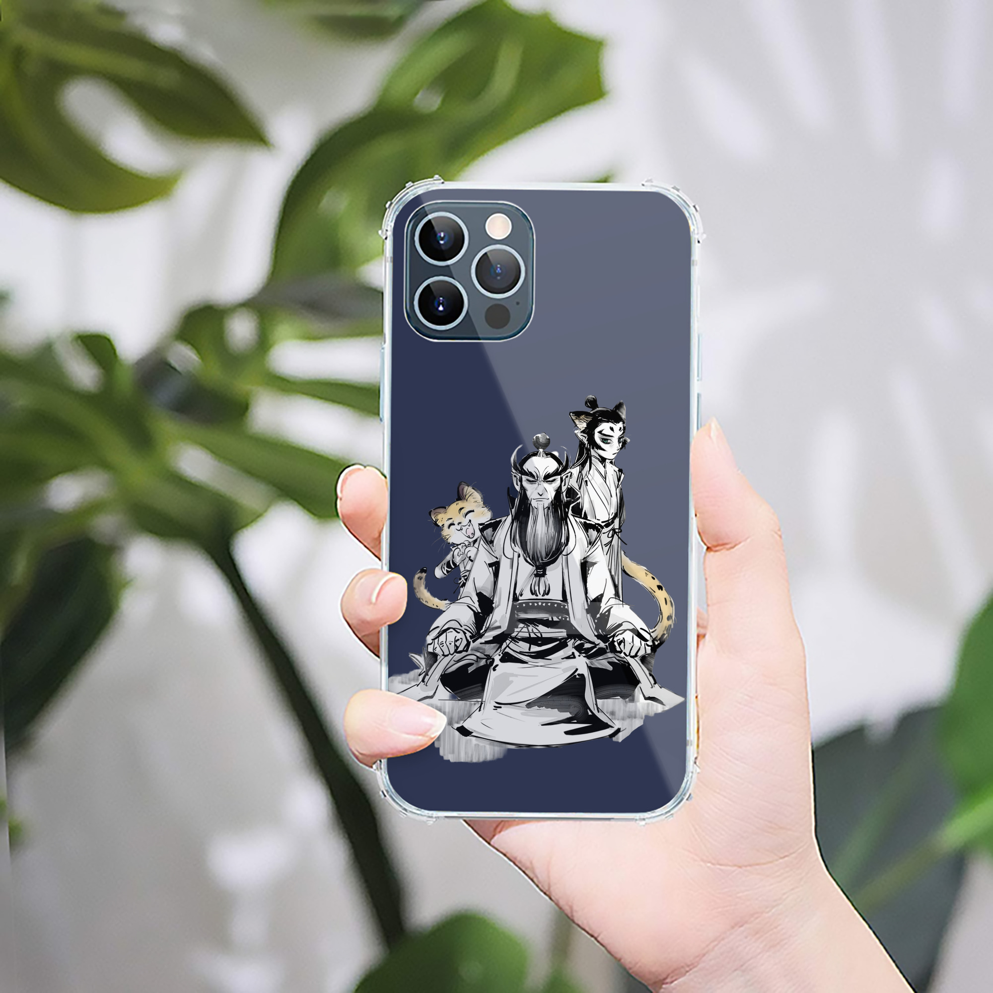 （画像用） Ne Zha 2 ナタ 魔童の大暴れ 【iPhone 12シリーズ対応】透明スマホケース（クリアソフトケース）